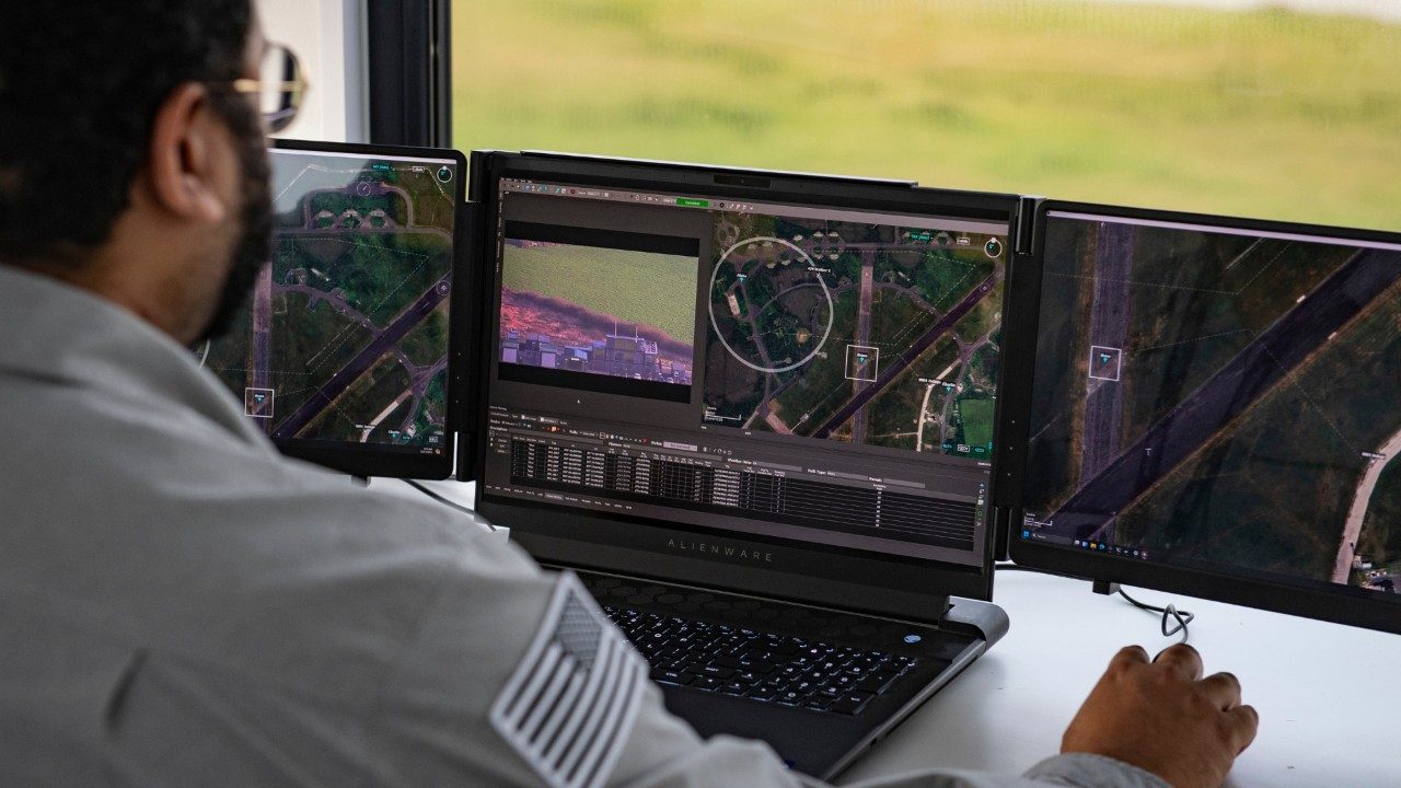 MDCX-X operating Group 1 and Group 2 UAS simultaneously at Predannack National Drone Hub